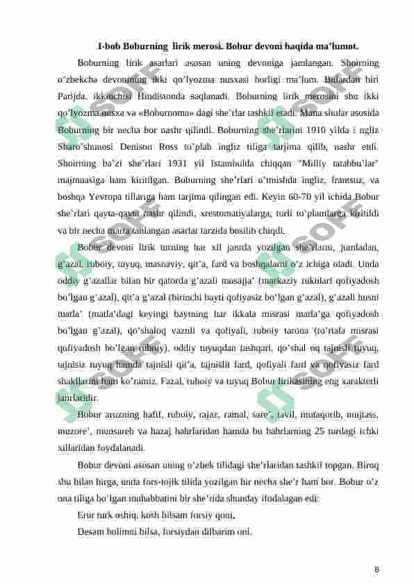 Zahiriddin Boburning Boburnoma asari. Markaziy Osiyo tariхiga oid muhim manba 6