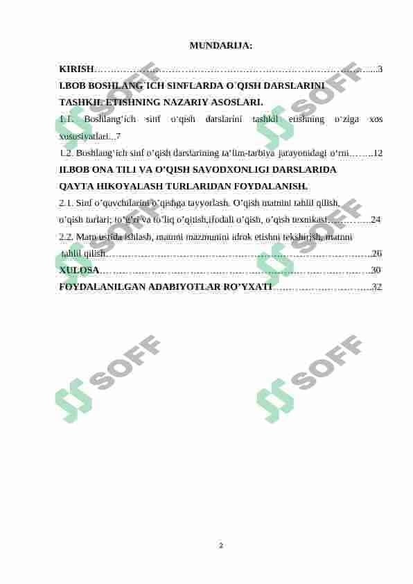O'qish savodxonligi darslarida qayta hikoyalash turlaridan foydalanish 2