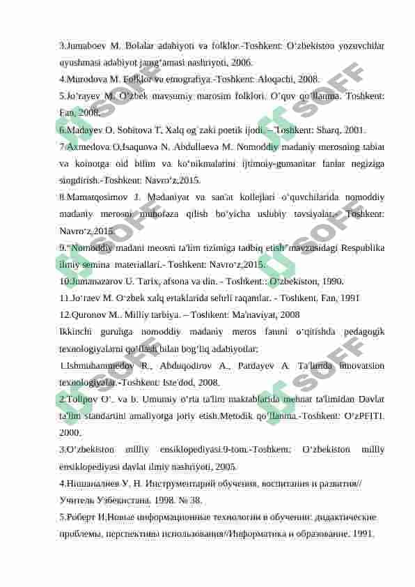 MILLIY URF-ODAT VA MAROSIMLARNI TA'LIM TIZIMIDA O'RGANISH MASALALARI 6