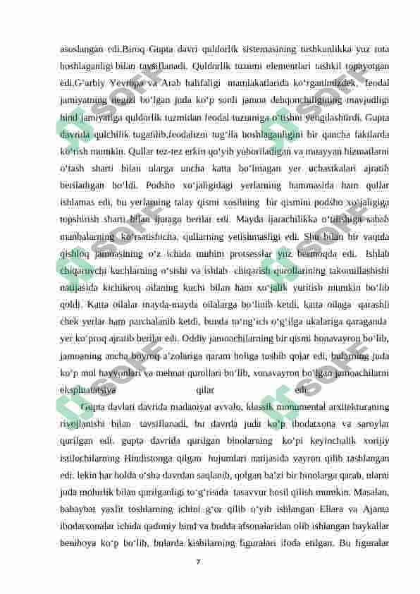 ILK O'RTA ASRLARDA HINDISTON 8
