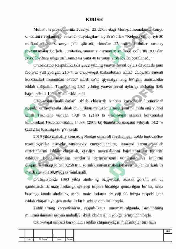 G'ISHT ISHLAB CHIQARISHDA XUMDONLI PECH HISOBI 2