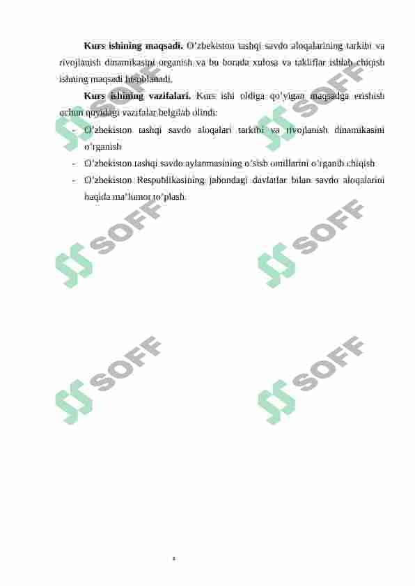 O'zbekiston respublikasining tashqi savdo siyosati 5