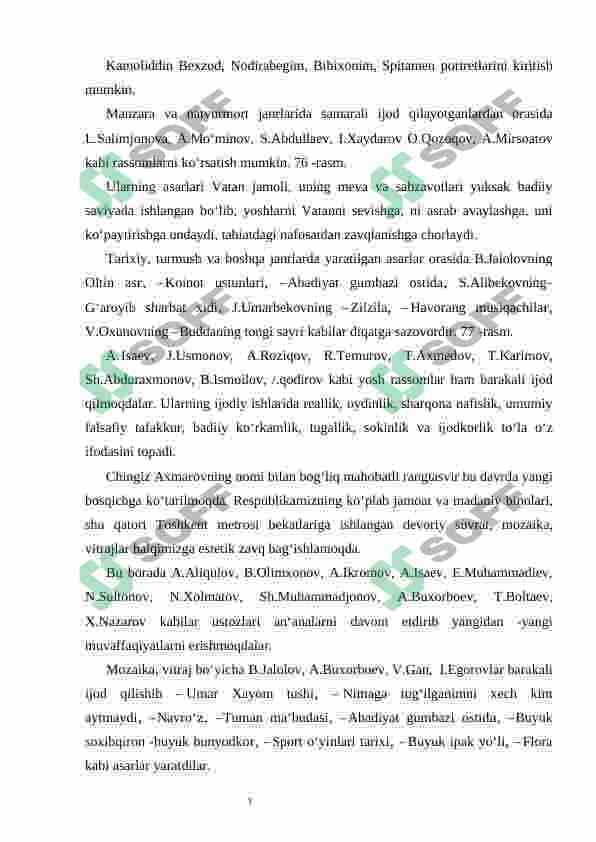 O‘zbek rassomlari hayoti va ijodi. 4