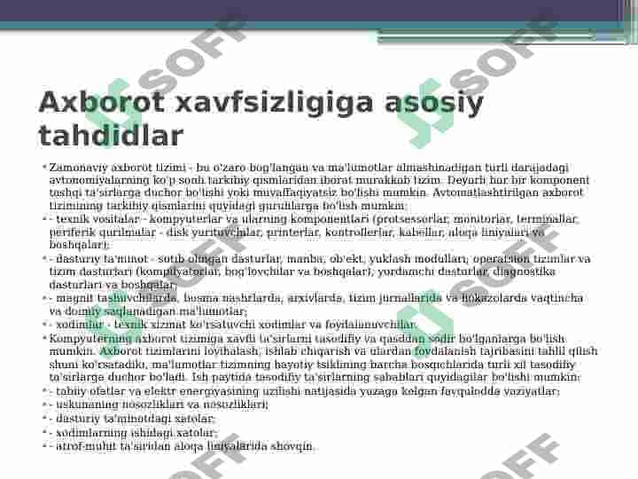 Axborot xavfsizligi 3