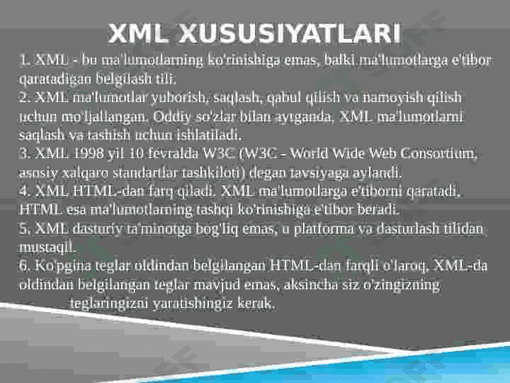 XML dasturlash tili 3
