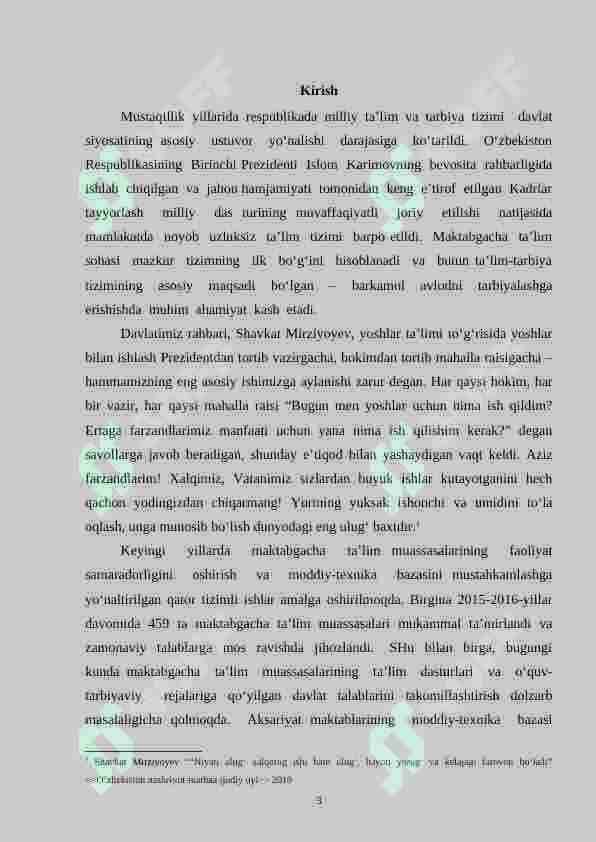 O‘quvchilarda elеmеntar matеmatik tasavvurlarni shakllantirishni rеjalashtirish 3