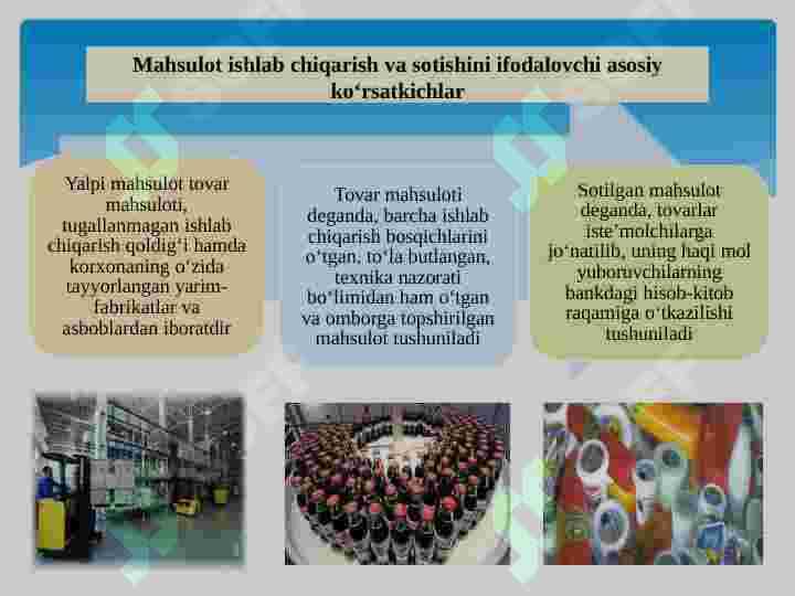 Xo'jalik yurutuvchi subyektlarning mahsulat ishlab chiqarish va sotish hajmini tahlili 2 6