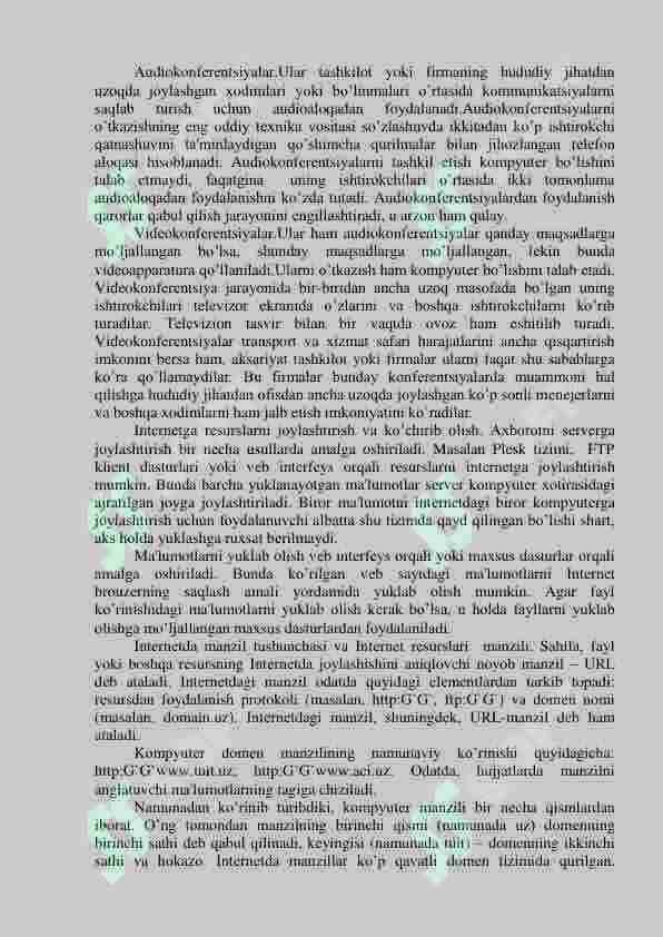 Internit. Himoyalangan aloqa kanallarini sozlash, elektron pochta tzizimida ishlash 5