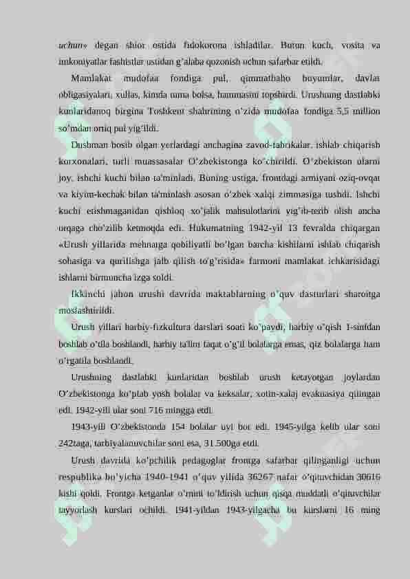 1917-1990 YILLARDA O'ZBEKISTONDA XALQ TA’LIMI. O’ZBEKISTON RESPUBLIKASININING TA’LIM TURLARI VA FUNKSIYALARI 7
