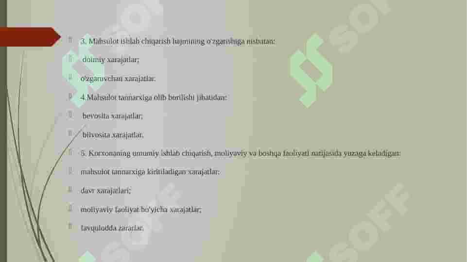 Kichik biznes va tadbirkorlik subyektlarida ishlab chiqarish harajatlari va mahsulot tannarxi tahlili. 4