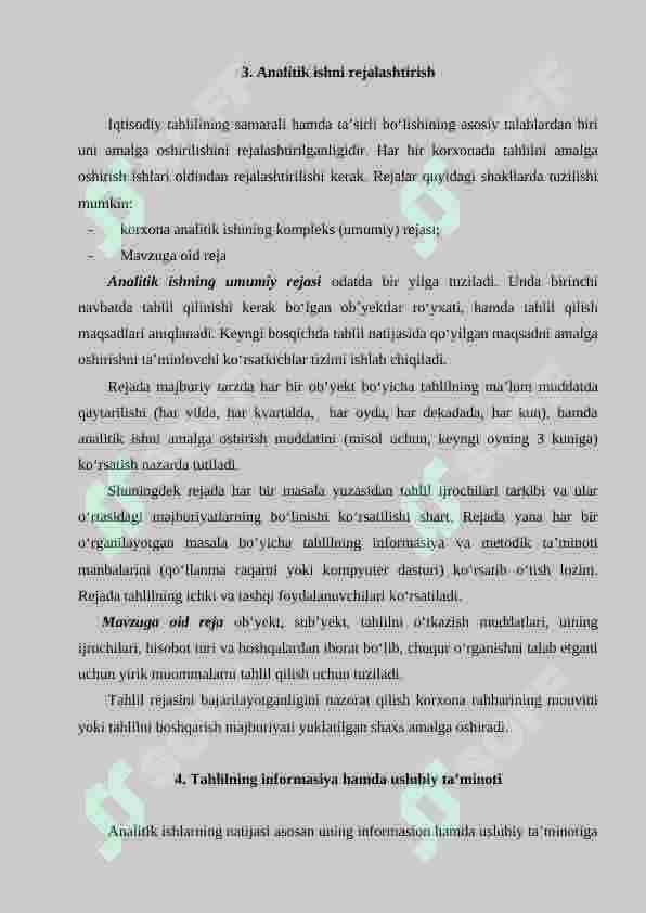 Korxonalarda ishlab chiqarish faolitini ifodalovchi ko‘rsatkichlarni tahlil qilish usullari 6