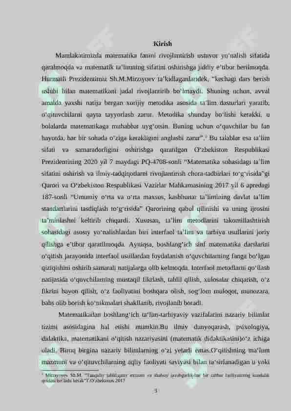 1-sinf matematikadan o‘quvchilarni o‘quv bilish jarayonini nazorat qilish metodikasi 3