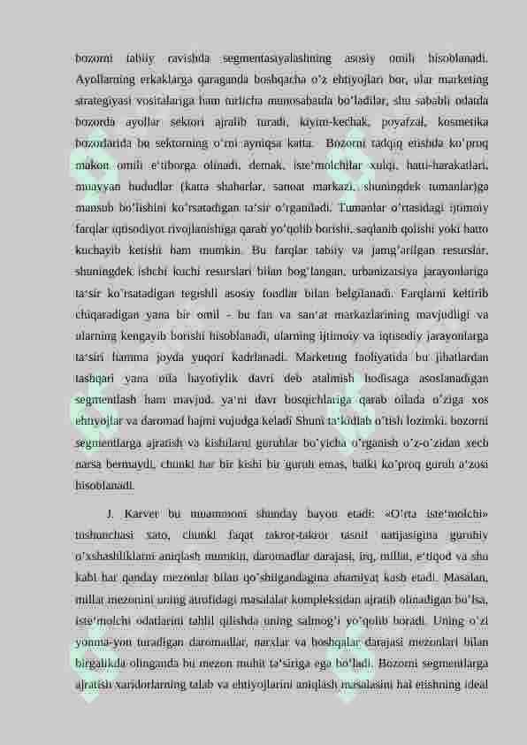 BOZOR SEGMENTASIYASI VA TOVARNI BOZORDA POZITSIYALASHTIRISH 4