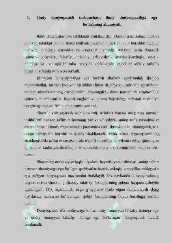 Ta'lim-tarbiya jarayonida mustaqil fikrlash va ilmiy dunyoqarashni shakllantirish 2