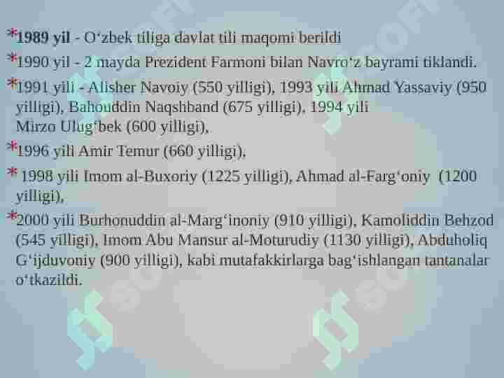 Ma'naviy hayotdagi o‘zgarishlar, madaniy taraqqiyot muammolari 5
