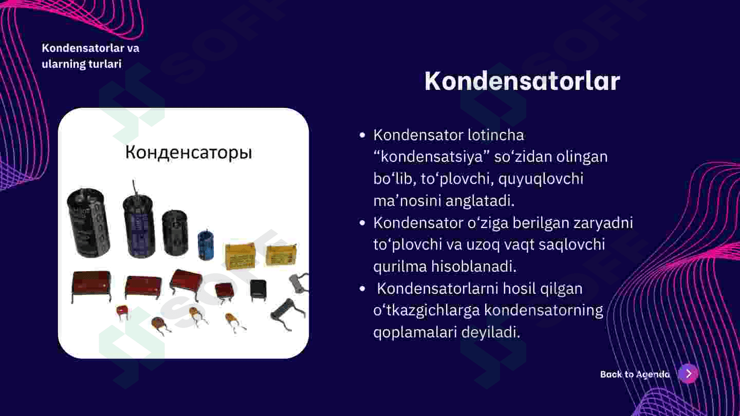 KONDENSATORLAR, ELEKTR MAYDON ENERGIYASI. TARMOQLANGAN ZANJIRLAR, KIRXGOF QONUNI. 3