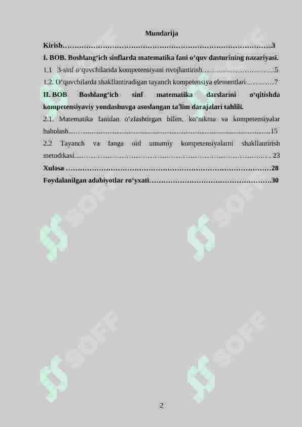 3-sinflarda matematika o‘qitishda kompetensiyaviy yondashuv 2