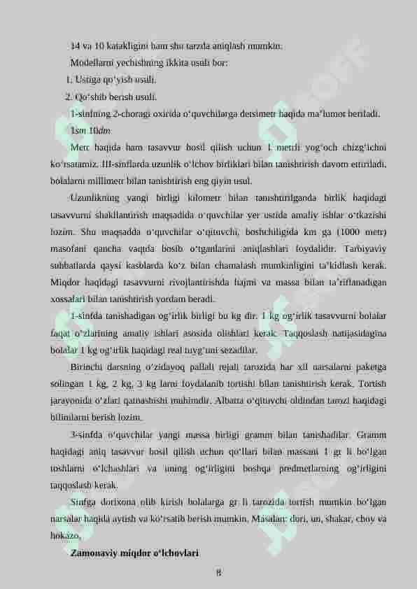 4-sinf o‘quvchilariga miqdorlarni o‘rgatishda pedagogik texnologiyalardan foydalanish 8