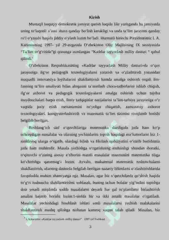 Boshlang‘ich sinf o‘quvchilariga tarkibli masalalarni yechishga o‘rgarish 3