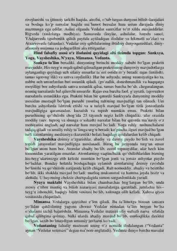 FALSAFIY TAFAKKUR TARAQQIYOTI BOSQICHLARI: SHARQ FALSAFASI 2