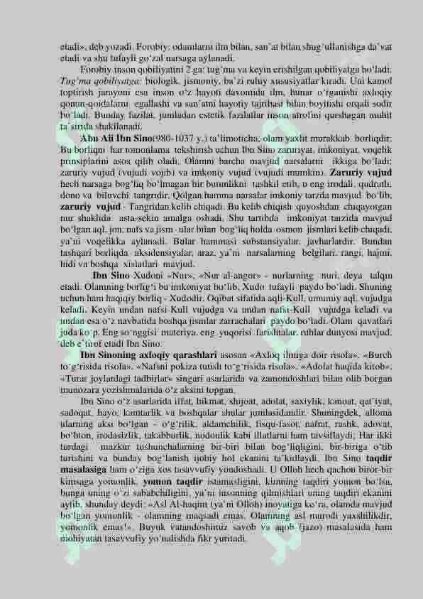 FALSAFIY TAFAKKUR TARAQQIYOTI BOSQICHLARI: SHARQ FALSAFASI 8