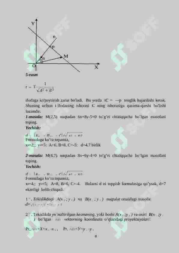 To’g’ri chiziqning parametrik tenglamasi 8