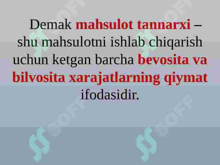 Mahsulot ishlab chiqarish va davr xarajatlari tahlili 3