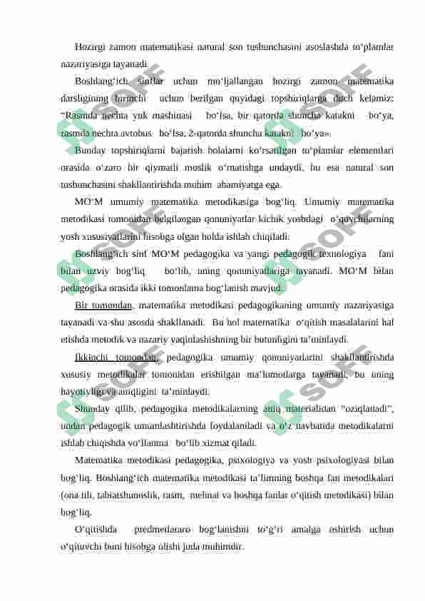 Boshlang‘ich sinflarda matematika o‘qitish umumiy metodikasi 4