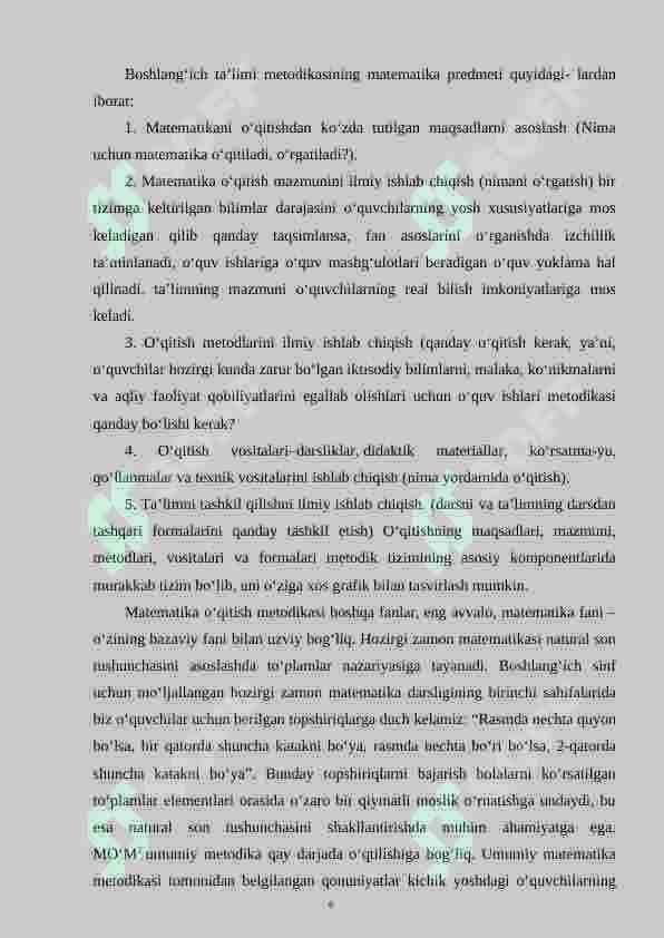 Boshlang‘ich sinf o‘quvchilariga vaqtga doir masalalarni yechishni o‘rgatish metodikasi 6