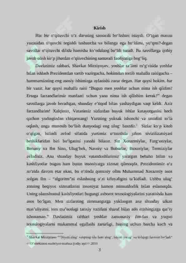 3-sinf o‘quvchilariga geometrik materiallarni o‘rgatishda interfaol metodlardan foydalanish 3