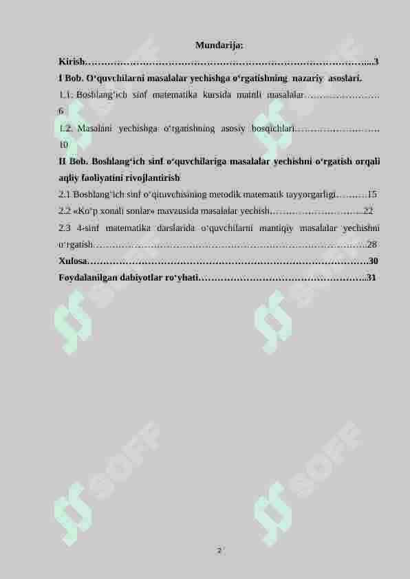 4-sinf o‘quvchilariga masalalarni o‘rgatish metodikasi 2