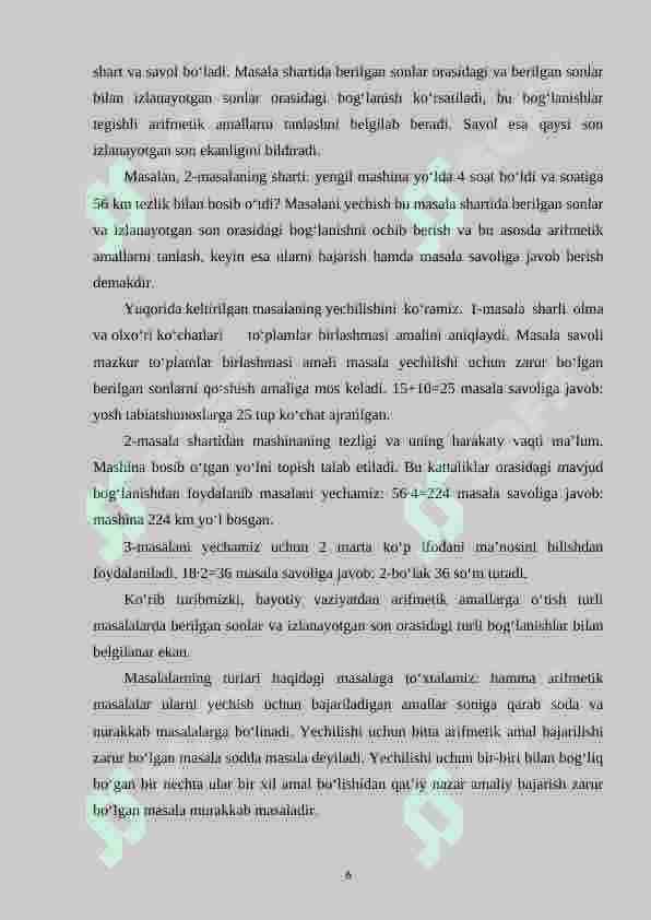 4-sinf o‘quvchilariga masalalarni o‘rgatish metodikasi 6