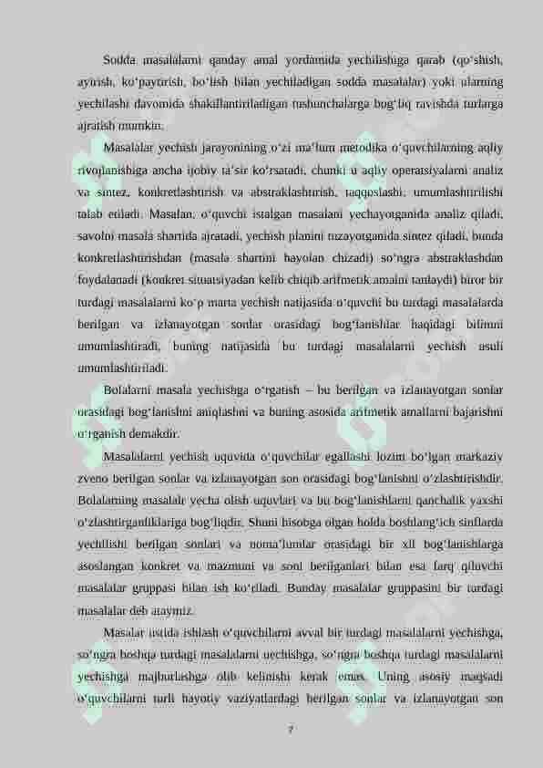 4-sinf o‘quvchilariga masalalarni o‘rgatish metodikasi 7