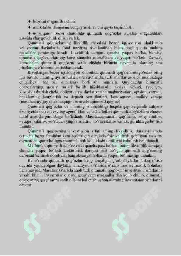 Xo'jalik yurutuvchi subyektlarning qimmatli qog'ozlar bozoridagi faolyati tahlili 3