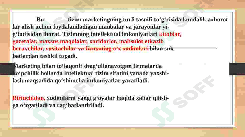 MARKETING TADQIQOTLARINING ANALITIK HISOBOTI 4