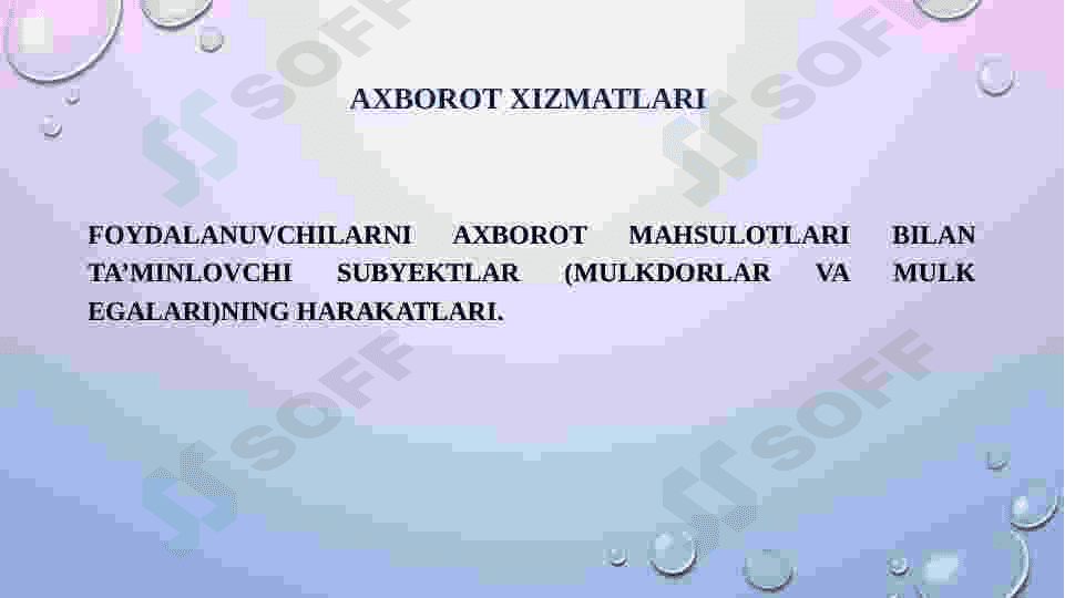Axborot mahsulotlari va xizmatlari yaratish metodikasi 3