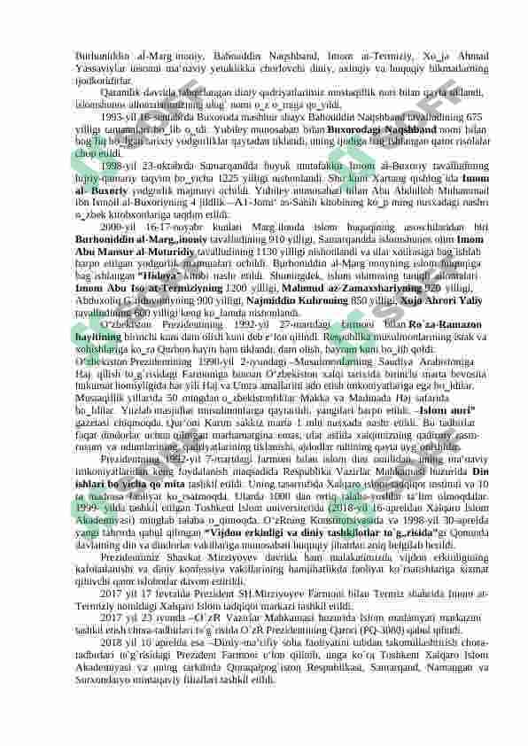 MA‟NAVIY HAYOTDAGI O`ZGARISHLAR, MADANIY TARAQQIYOT MUAMMOLARI. 7