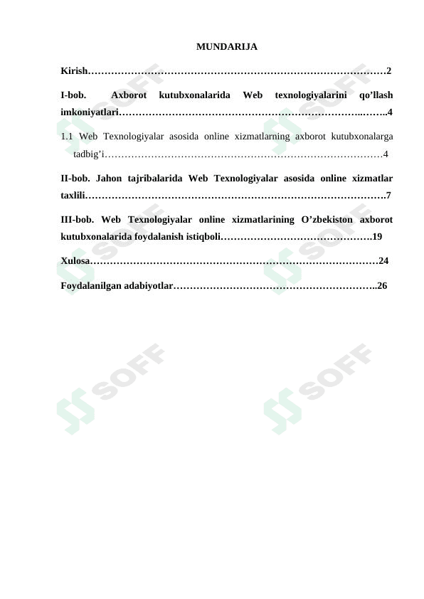 Axborot Kutubxonalarda Veb texnologiyalarni qo'llash usullari 1