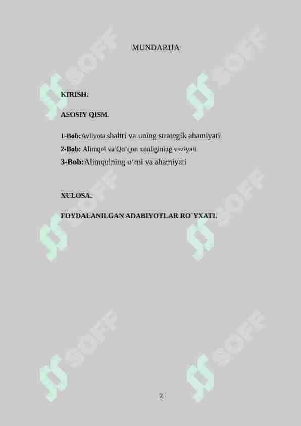 1864-yilda Avliyota shahri mudofaasida Alimqulning o‘rni 2