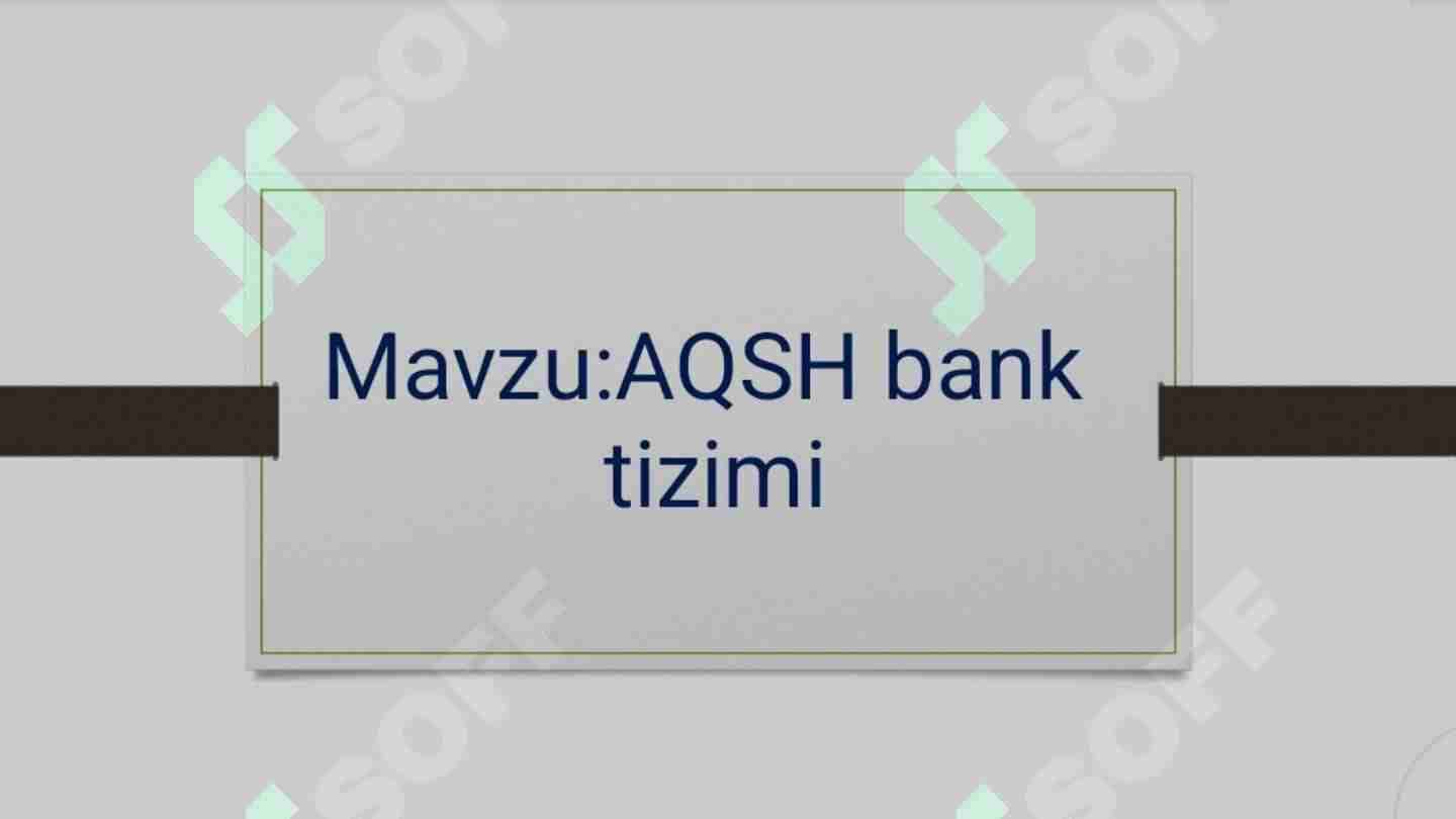 Aqsh bank tizimi