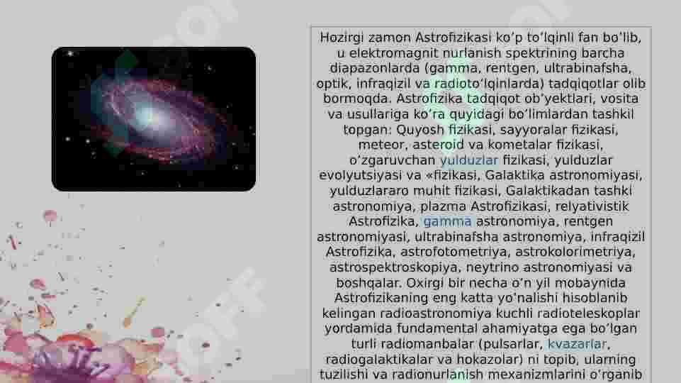 Astrofizikaning tadqiqot metodlari 3