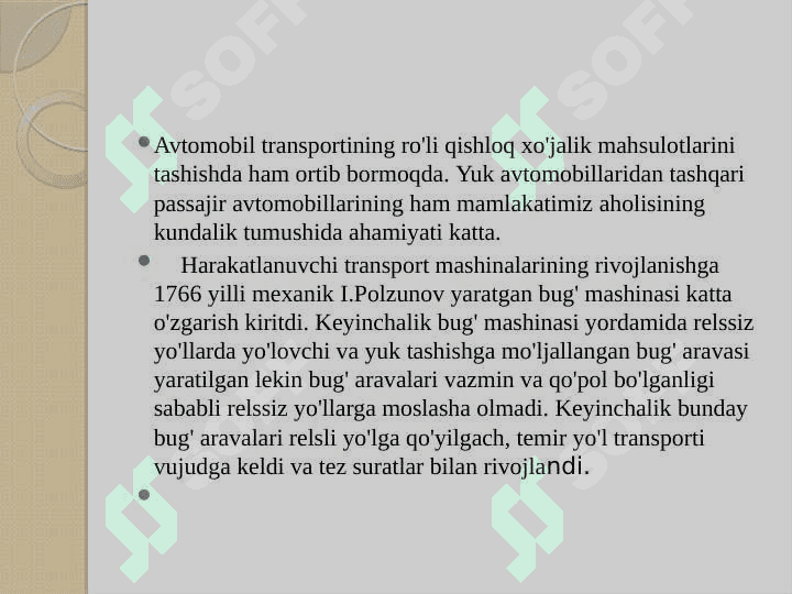 AVTOMOBIL OCHIQ DARS 4
