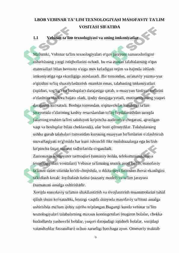 Mutaxassislik fanlarini o‘qitishda vebinar ta'lim texnologiyasidan foydalanish metodikasi 6