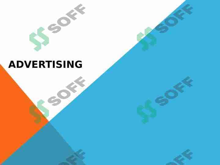 Advertising