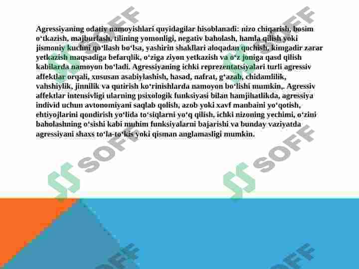 Agressiv xulq 6