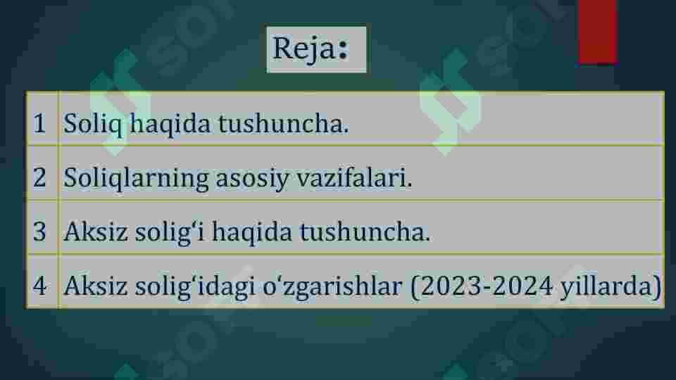 Aksiz solig'i 2