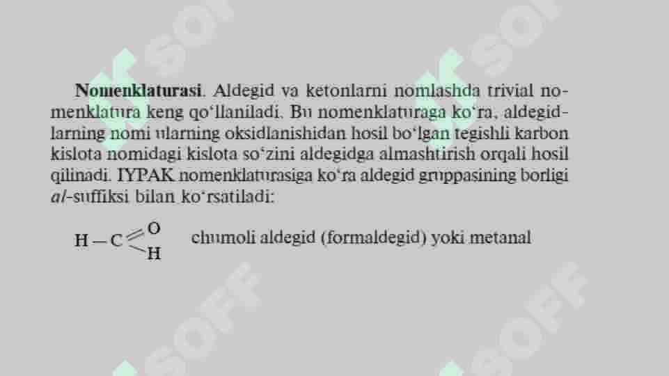 Aldegidlar va Ketonlar 4