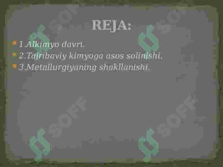 Alkimyo davri 2