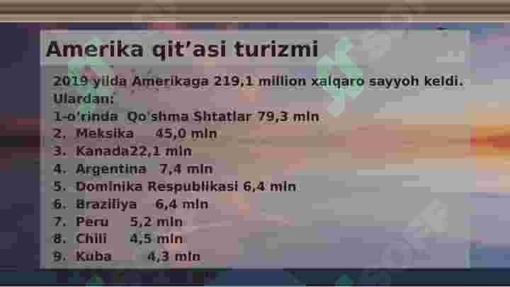 Amerika turizmi taqdimot 4