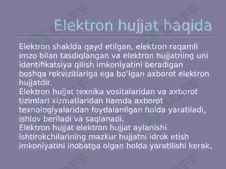 Elektron hujjatlar yetkazib berish metodikasi 2